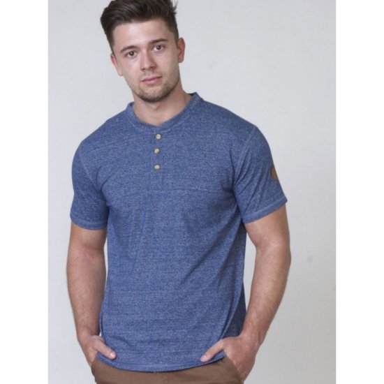D555 Daniel Grandad T-shirt Denim - T-paidat - Isot T-paidat 2XL – 14XL