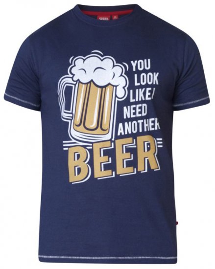 D555 Murray T-shirt Navy - T-paidat - Isot T-paidat 2XL – 14XL
