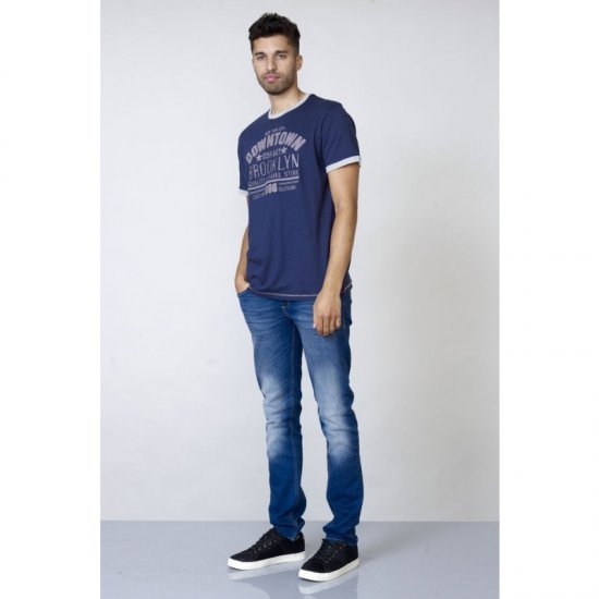 D555 Hatter T-shirt Navy - T-paidat - Isot T-paidat 2XL – 14XL