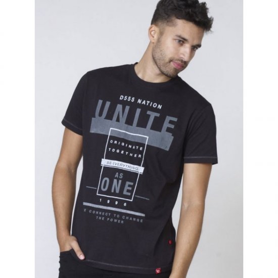 D555 Phillip T-shirt Black - T-paidat - Isot T-paidat 2XL – 14XL