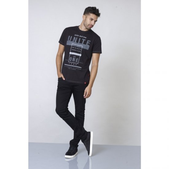 D555 Phillip T-shirt Black - T-paidat - Isot T-paidat 2XL – 14XL