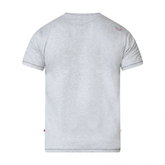 D555 Clive T-shirt Grey - T-paidat - Isot T-paidat 2XL – 14XL