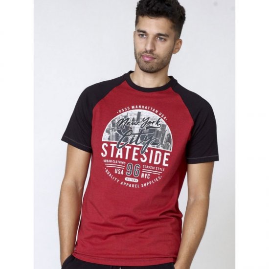 D555 Jarvis T-shirt Red - T-paidat - Isot T-paidat 2XL – 14XL