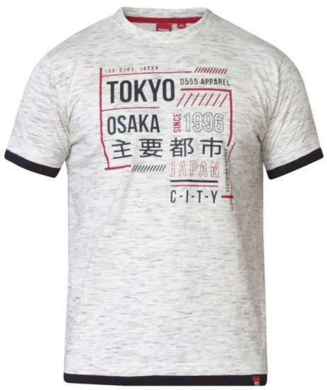 D555 Merlin T-shirt Grey - T-paidat - Isot T-paidat 2XL – 14XL