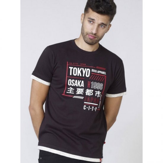 D555 Merlin T-shirt Black - T-paidat - Isot T-paidat 2XL – 14XL