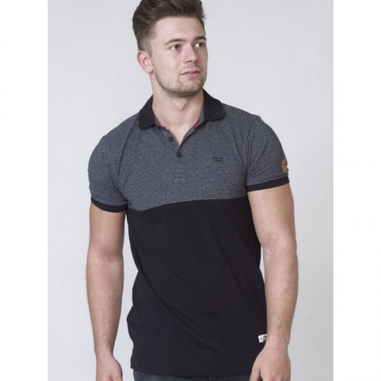 D555 Stefhen Polo Black - Pikeepaidat - Miesten isot pikeepaidat