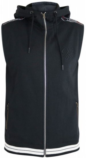 D555 Chemung Short Sleeve Hoodie Black - Hupparit ja collegepaidat - Miesten hupparit ja collegepaidat isot koot