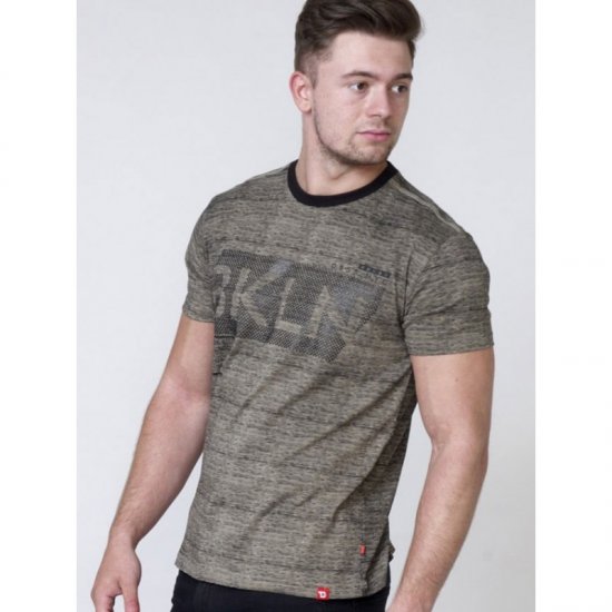 D555 NewYork Brooklyn T-shirt Khaki - T-paidat - Isot T-paidat 2XL – 14XL