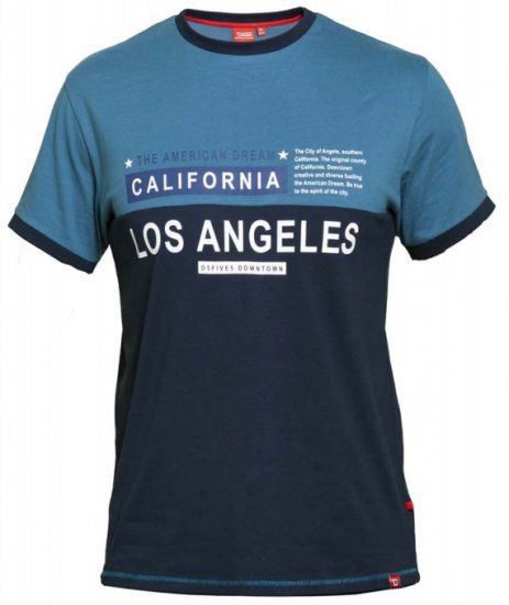 D555 Jackson T-shirt Teal - T-paidat - Isot T-paidat 2XL – 14XL