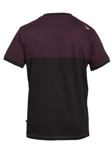 D555 Jackson T-shirt Burgundy - T-paidat - Isot T-paidat 2XL – 14XL