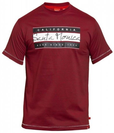 D555 Tempa T-shirt Red - T-paidat - Isot T-paidat 2XL – 14XL
