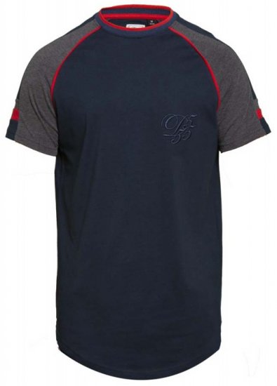 D555 Brendon T-shirt Navy - T-paidat - Isot T-paidat 2XL – 14XL
