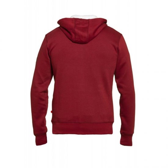 D555 Durham Hoodie Red - Hupparit ja collegepaidat - Miesten hupparit ja collegepaidat isot koot