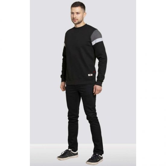 D555 Clermont Sweatshirt Black - Hupparit ja collegepaidat - Miesten hupparit ja collegepaidat isot koot
