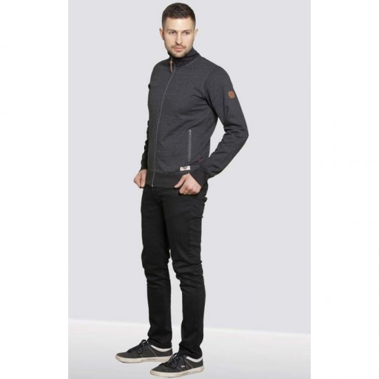 D555 Buxton Full Zip Sweatshirt Black - Hupparit ja collegepaidat - Miesten hupparit ja collegepaidat isot koot