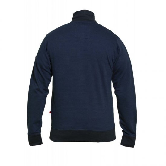 D555 Buxton Full Zip Sweatshirt Navy - Hupparit ja collegepaidat - Miesten hupparit ja collegepaidat isot koot