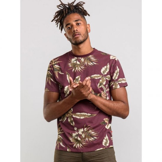 D555 Baxter T-shirt Wine-red - T-paidat - Isot T-paidat 2XL – 14XL