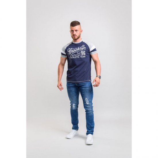 D555 Jones T-shirt Navy - T-paidat - Isot T-paidat 2XL – 14XL