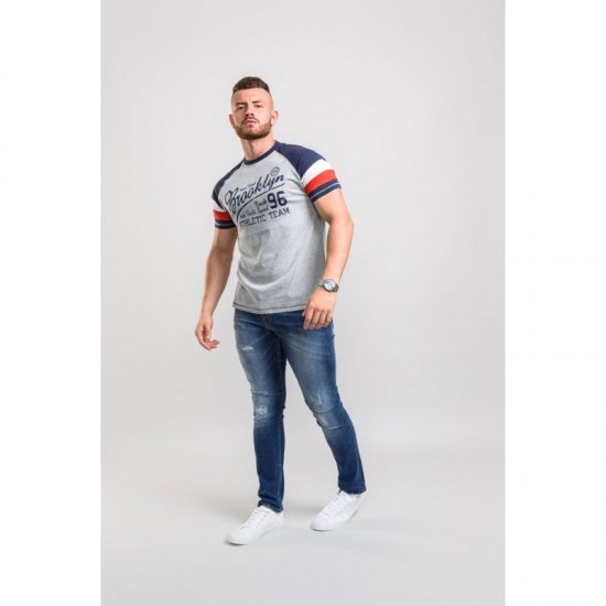 D555 Jones T-shirt Grey - T-paidat - Isot T-paidat 2XL – 14XL