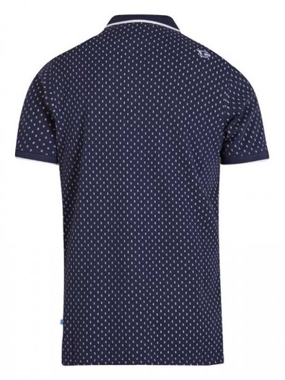 D555 Rogers Printed Polo Navy - Pikeepaidat - Miesten isot pikeepaidat