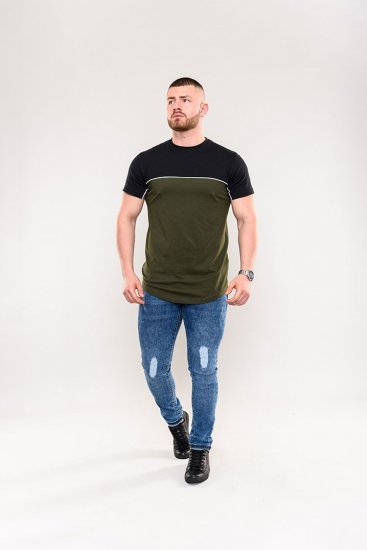 D555 Buckland Couture Cut And Sew Curved Hem T-Shirt - T-paidat - Isot T-paidat 2XL – 14XL