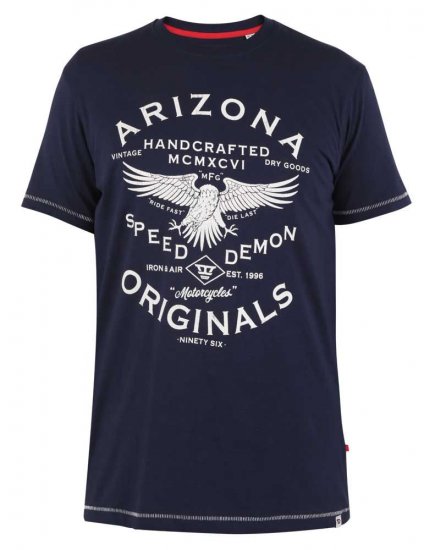 D555 Ashburton Printed T-Shirt - T-paidat - Isot T-paidat 2XL – 14XL