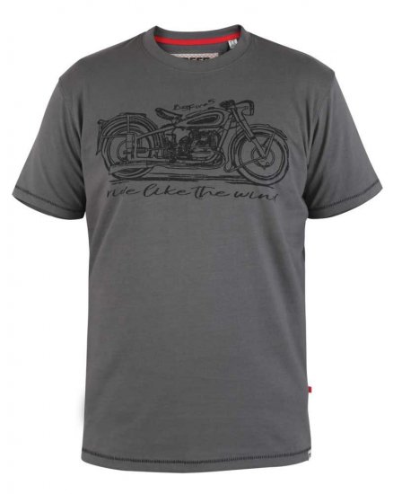 D555 Puxton Motorbike Printed T-Shirt - T-paidat - Isot T-paidat 2XL – 14XL