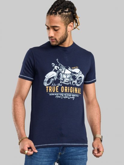 D555 Axbridge Motorbike Printed T-Shirt - T-paidat - Isot T-paidat 2XL – 14XL