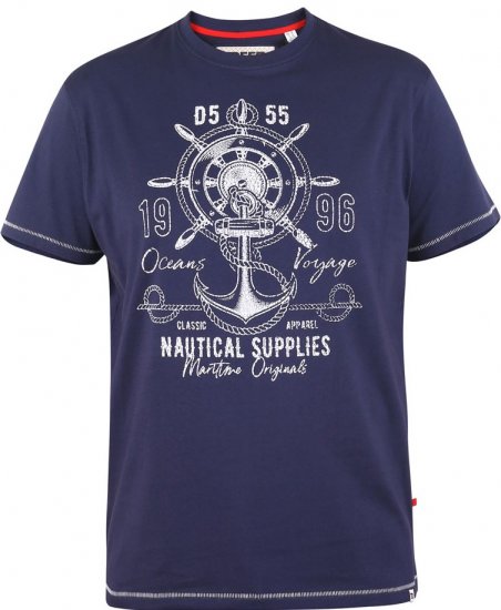 D555 CANTERBURY Printed T-Shirt - T-paidat - Isot T-paidat 2XL – 14XL