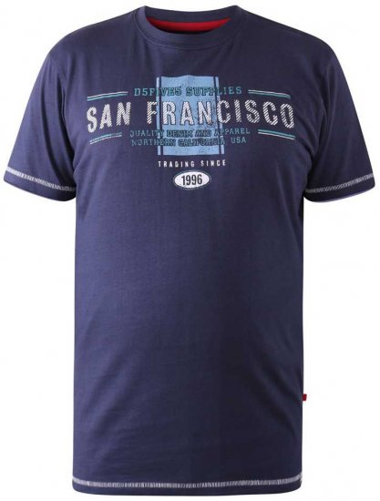 D555 WANSTEAD San Francisco T-Shirt - T-paidat - Isot T-paidat 2XL – 14XL