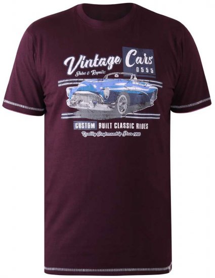 D555 BUCKHURST Vintage Cars T-Shirt - T-paidat - Isot T-paidat 2XL – 14XL