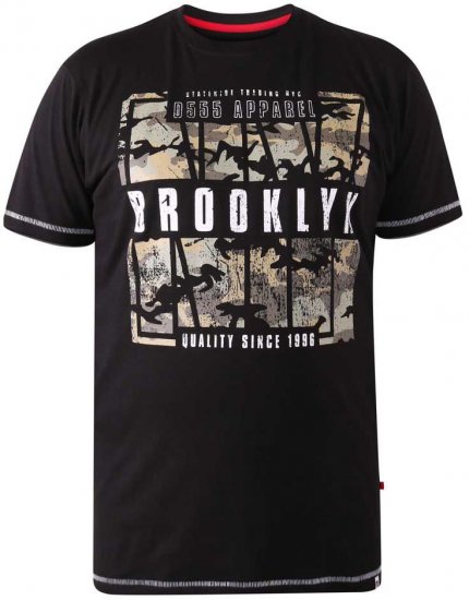 D555 BRICKET Camo Brooklyn T-Shirt - T-paidat - Isot T-paidat 2XL – 14XL