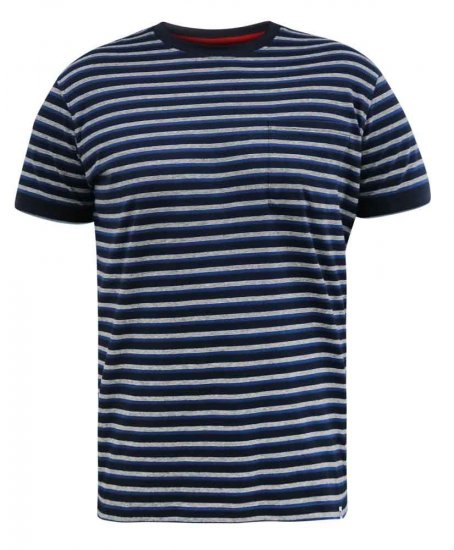 D555 Beamont Jacquard Stripe T-Shirt - T-paidat - Isot T-paidat 2XL – 14XL