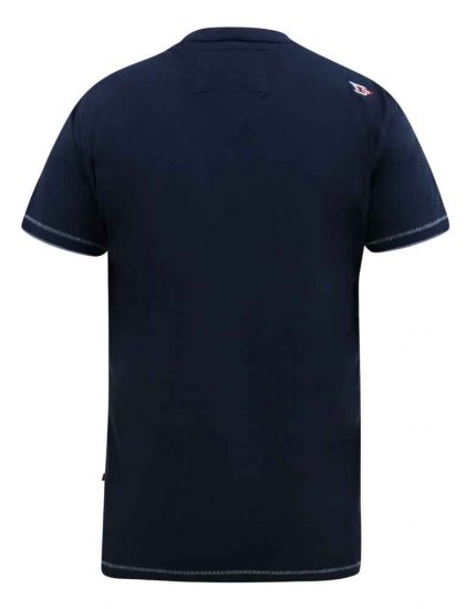 D555 Cransford Gradient Line Printed T-Shirt - T-paidat - Isot T-paidat 2XL – 14XL