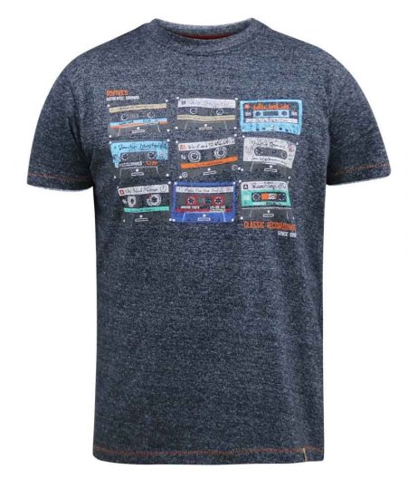 D555 Apsey Multi Cassette Tape Printed T-Shirt - T-paidat - Isot T-paidat 2XL – 14XL