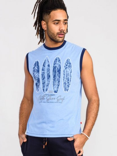 D555 Bretton Surf Board Printed Sleeveless T-Shirt - T-paidat - Isot T-paidat 2XL – 14XL