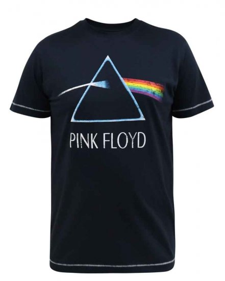 D555 Eclipse Official Pink Floyd Printed Crew Neck T-Shirt - T-paidat - Isot T-paidat 2XL – 14XL