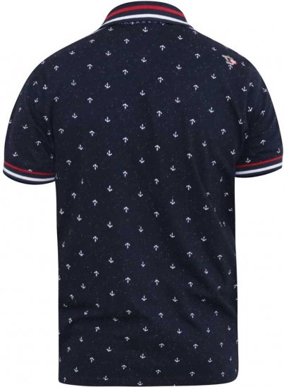 D555 SWINDON Print Polo Shirt - Pikeepaidat - Miesten isot pikeepaidat