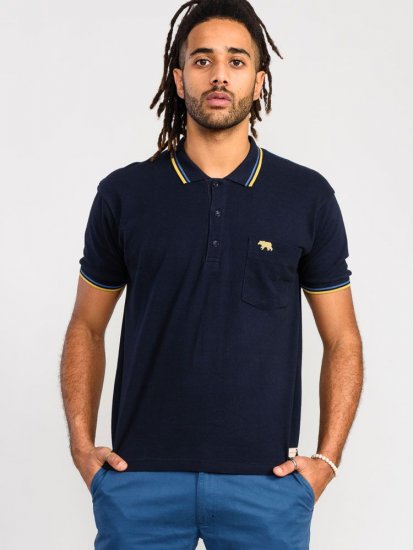 D555 Hamford Pique Polo Shirt Navy - Pikeepaidat - Miesten isot pikeepaidat