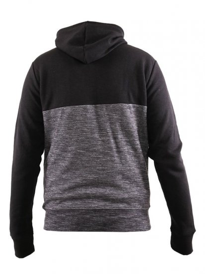 D555 Finnley Couture Hoody With Chest Embroidery Black - Hupparit ja collegepaidat - Miesten hupparit ja collegepaidat isot koot