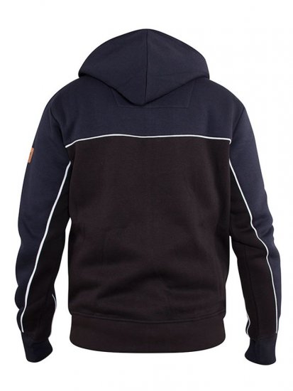 D555 Vincent Full Zip Hoody With Chest And Sleeve Piping Detail - Hupparit ja collegepaidat - Miesten hupparit ja collegepaidat isot koot
