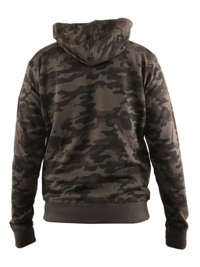 D555 Antonio Camo Printed Zip Through Hoody - Hupparit ja collegepaidat - Miesten hupparit ja collegepaidat isot koot