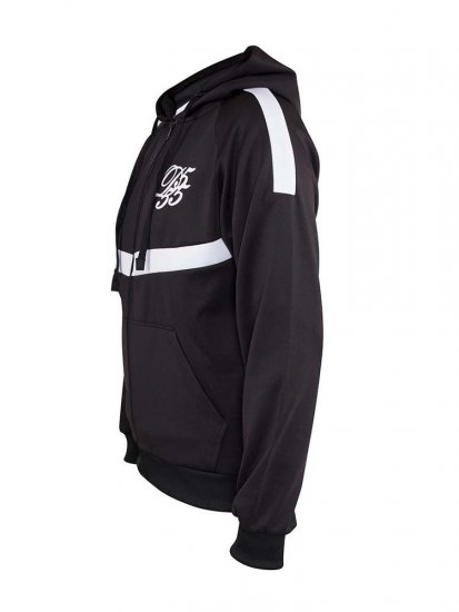 D555 Bristol Couture Zip Through Hoody Black - Hupparit ja collegepaidat - Miesten hupparit ja collegepaidat isot koot