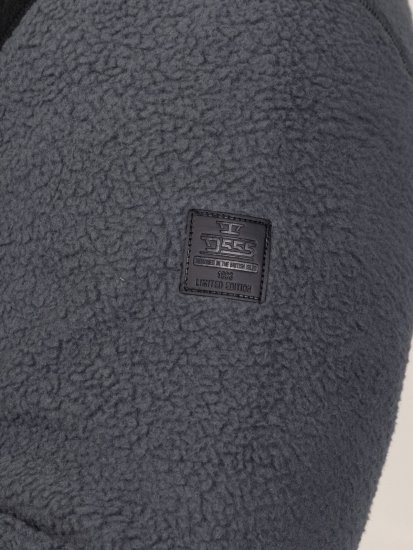 D555 Daly Quarter Zip Fleece Sweatshirt Musta/Harmaa - Hupparit ja collegepaidat - Miesten hupparit ja collegepaidat isot koot