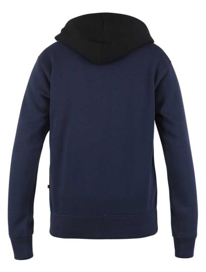 D555 Silverton Contrast Panneled Hoodie Navy - Hupparit ja collegepaidat - Miesten hupparit ja collegepaidat isot koot