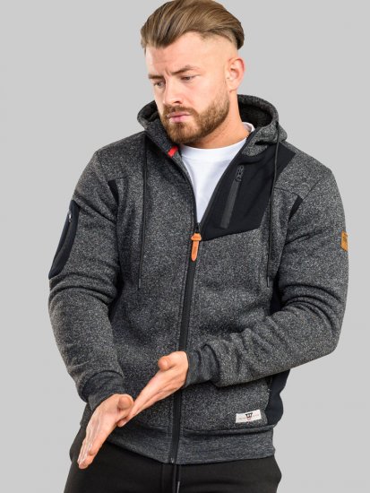 D555 Crofton Hoodie With Sherpa Lining - Hupparit ja collegepaidat - Miesten hupparit ja collegepaidat isot koot