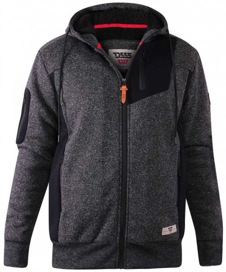 D555 Crofton Hoodie With Sherpa Lining - Hupparit ja collegepaidat - Miesten hupparit ja collegepaidat isot koot