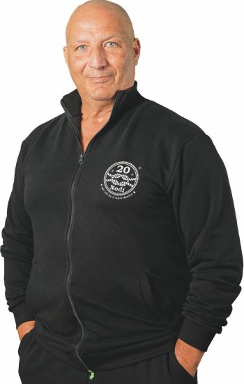 20 Nodi Grecale Gym Jacket Black - Hupparit ja collegepaidat - Miesten hupparit ja collegepaidat isot koot