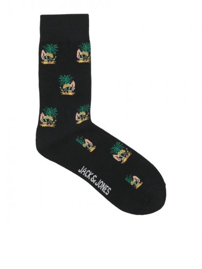 Jack & Jones Pineapple Skulls Sukat Musta 3 paria - Alusvaatteet & uimavaatteet - Miesten Isot alusvaatteet 