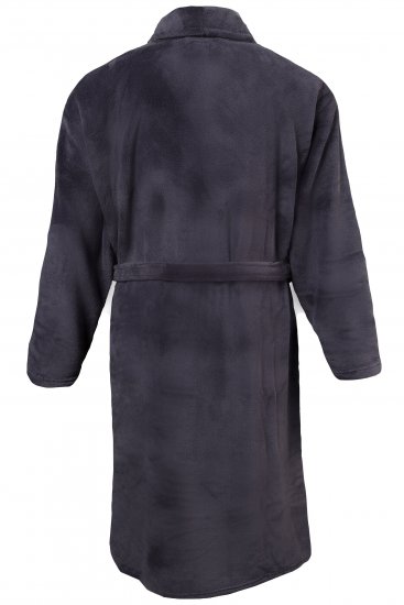 JP1880 Bathrobe with Spacious Patch Pockets Grey - Alusvaatteet & uimavaatteet - Miesten Isot alusvaatteet 
